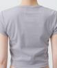 MUSINSA STANDARD WOMAN Women'S Slim Crop Crew Neck T-Shirt [Purple Grey]