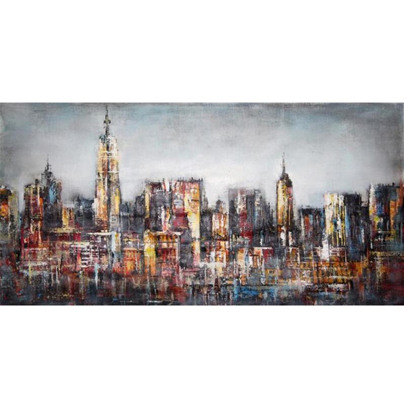 

Абстрактные городские пейзажи, живопись, современные постеры и принты, настенные граффити, художественная картина для гостиной, домашний декор, Cuadros 20X40cm Unframed