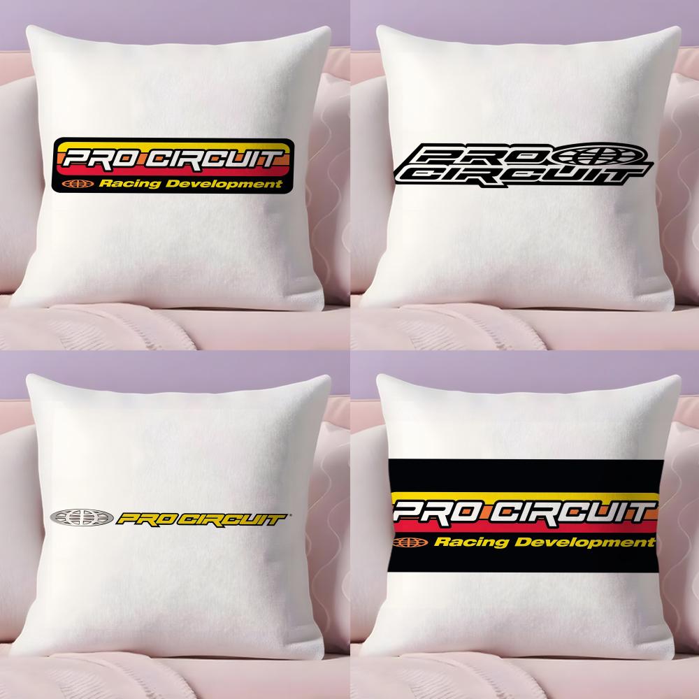 Pro-Circuits Logo Cushion Cover Plush Fabric Soft Double-Sided Printed Invisible Zipper Sofa Pillow Case Home Decor