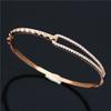 Purple Gold Bracelet Classic Fashion Inlaid Zircon Bracelet Rose Gold Plated Colored Gold Jewelry