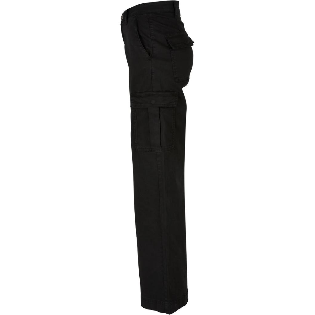 Urban Classics Womens/Ladies Twill High Waist Wide Leg Cargo Trousers