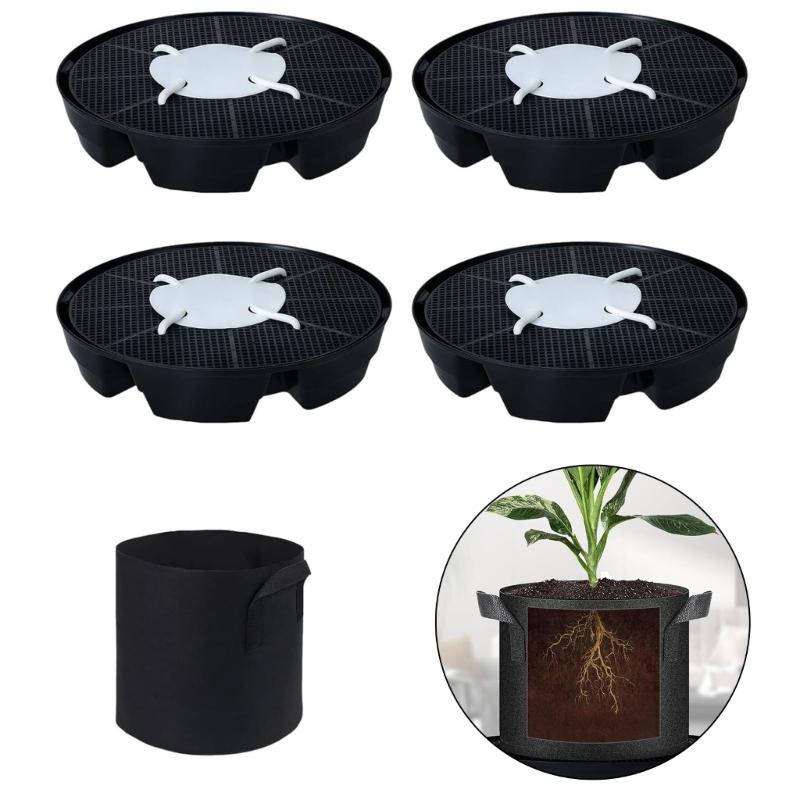 Auto Watering Garden Tray For Potted Plant Adjustable Hydrations System Durability Plastic Construction