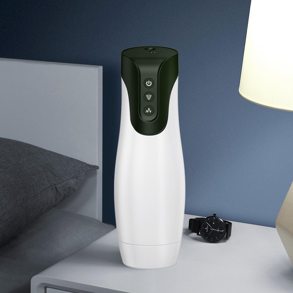 Men Automatic Sucking Male Masturbator Blowjob Simulator Oral Vibrator Vagina Masturbation Pussy Sex Toys Goods for Adults