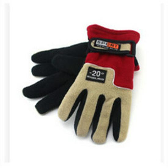 Polarfleeceové teplé rukavice na motorku a kolo s plnými prsty