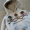 DRIPX Early Spring New Hooded Pullover Sweater Street Fashion Style for Men and Women Vintage Printed Top High Street Style