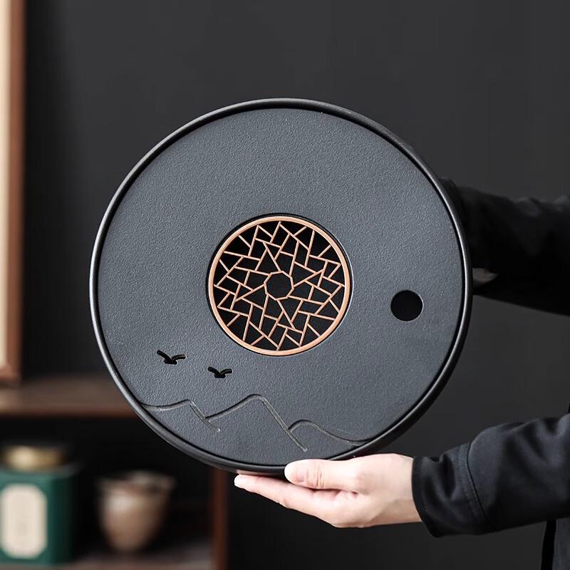 Ceramic Tea Tray with Water Storage