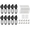 ABKP-Adjustable Elastic Cable Clips Cable Management For Home, Car, Under Desk,
