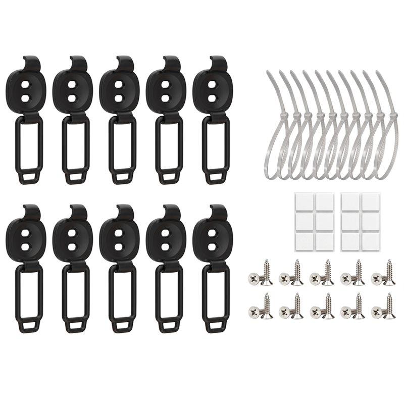 ABKP-Adjustable Elastic Cable Clips Cable Management For Home, Car, Under Desk,