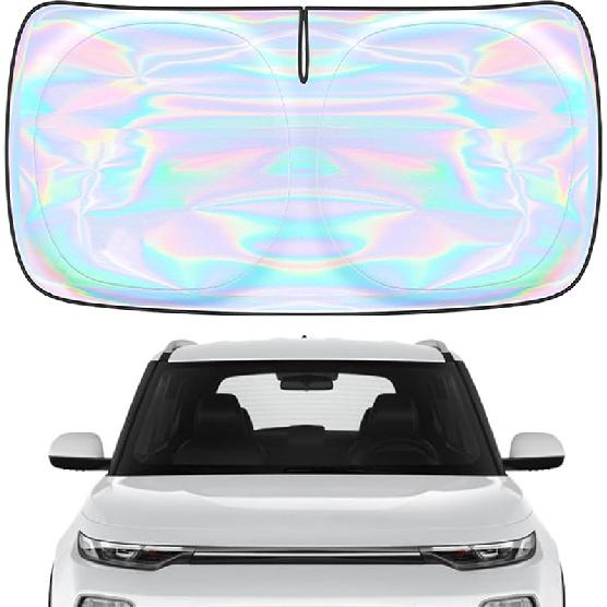 Windshield Sun Shade Cover For Kia Forte -2025 - Sunshade Compatible With Kia Forte Foldable Front Window Sunshade Sun Visor Protector Block UV Rays
