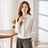 Women's Long-Sleeve Chiffon Blouse