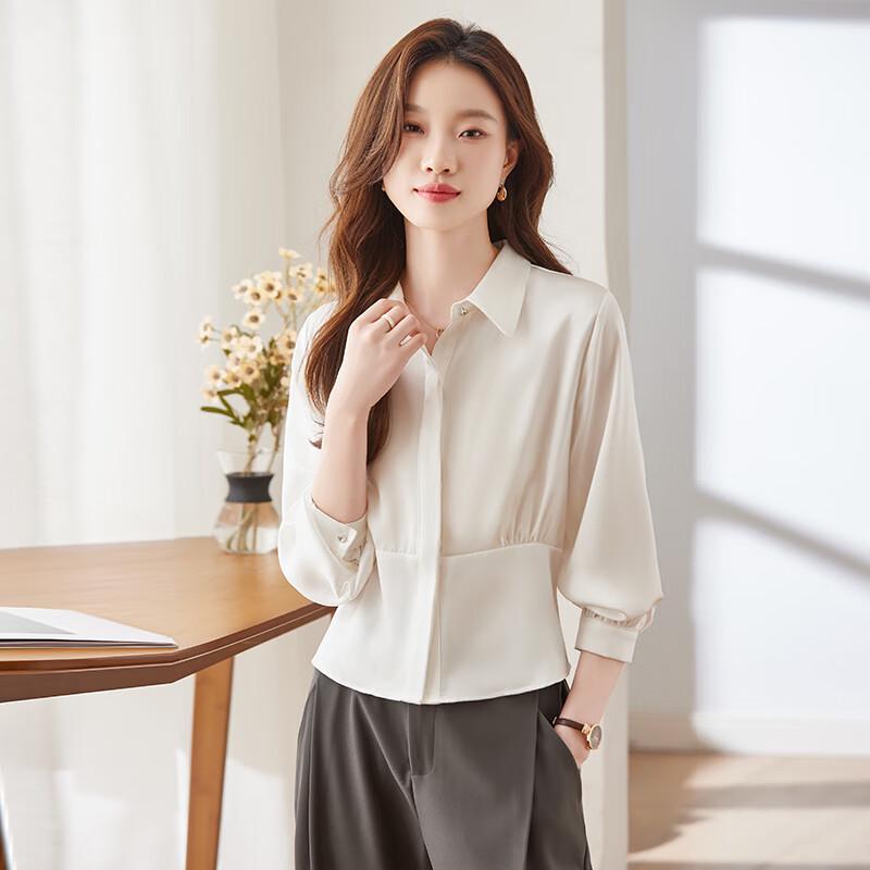 Women's Long-Sleeve Chiffon Blouse