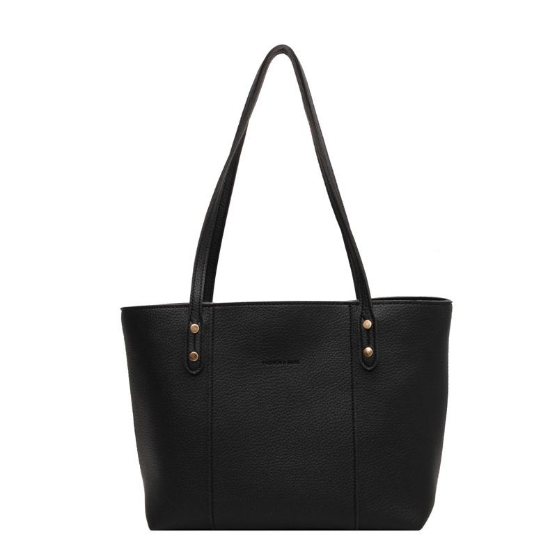 Large Capacity Women's Bag New Casual Simple Fashion Shoulder Bag Portable Commuter Tote Bag