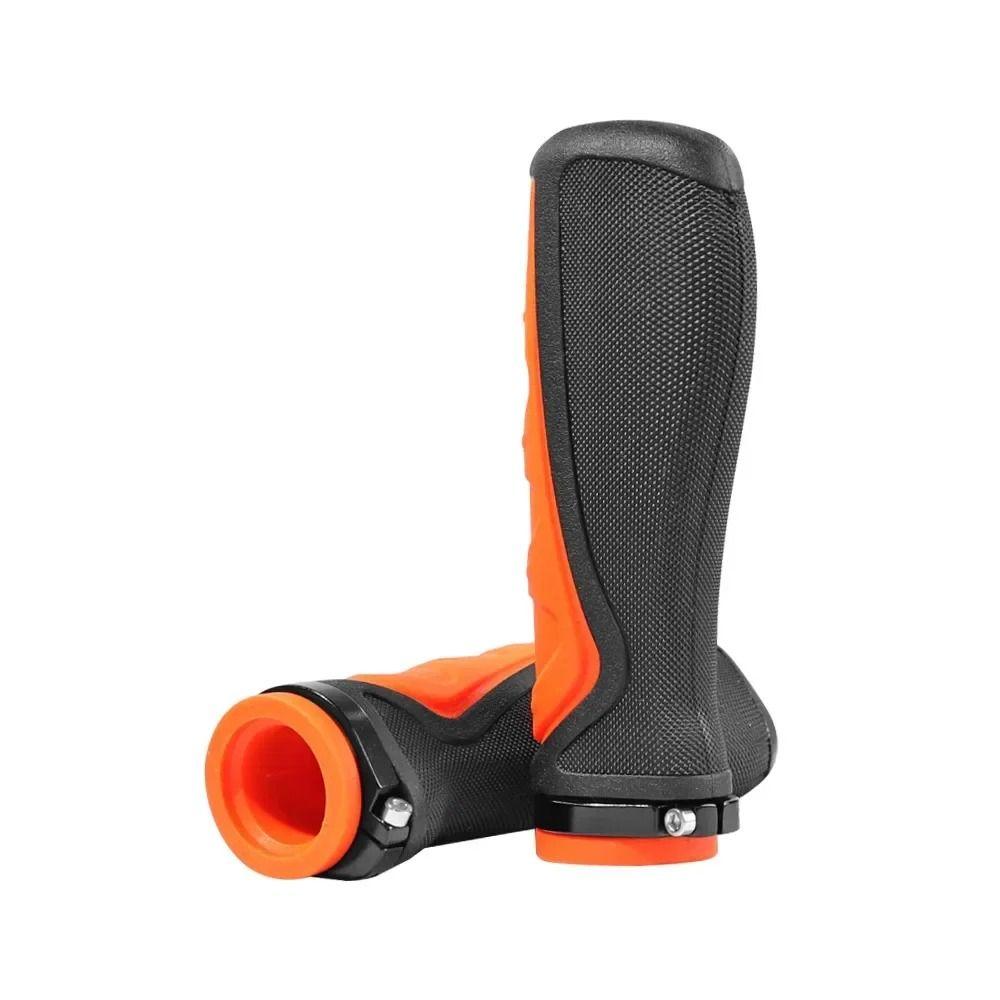 Orange Black Cycling Handle Grips Soft Rubber Electric Scooter Handlebar Cycling Accessories