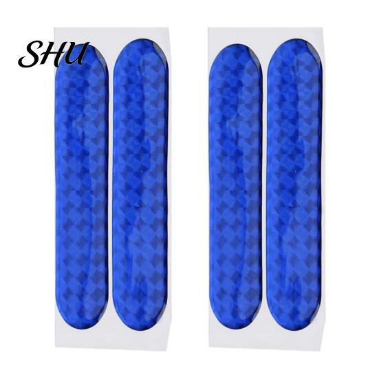 Easy To Apply Car Sticker 4Pcs/Set Reflective 3D Epoxy Self-adhesive Weather Resistant High Brightness Safety Warning Auto Door Decal Automobile