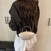 Exquisite and Simple Acrylic Plaid Chain Women's Dinner Bag, New Fashionable Commuter Women's Shoulder Messenger Bag