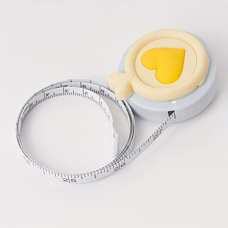 

1 шт. Мини маленькая рулетка для измерения тела, шитья, портной, ручная, портативная, для измерения тела, шитья жёлтый