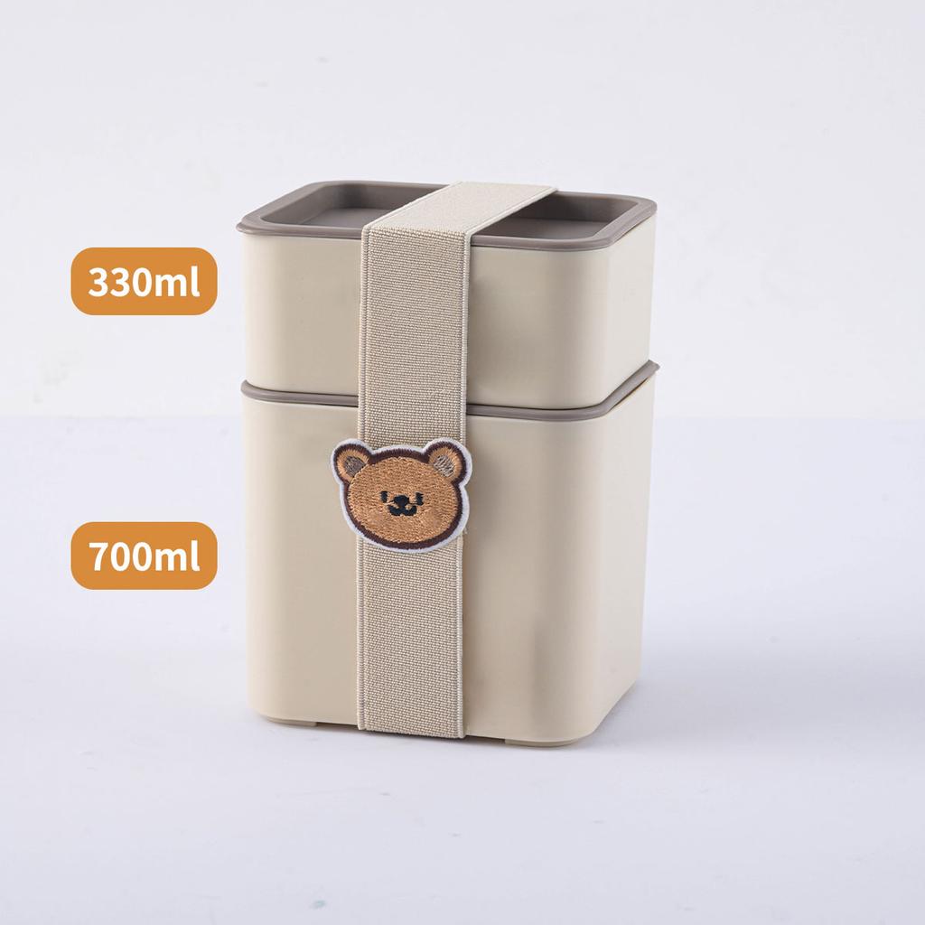 Plastic Lunch Box Picnic Portable Sealed Bento Boxes With Cartoon Straps Reusable Food Containers Microwave Safe