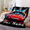 Custom Name McQueen's Race Day blanket for Couch & Bed, Plush Cozy Fuzzy Blanket Super Soft & Warm Blankets for Fall and Winter. 0908470