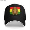 Jamaica Leeuw Meerkleurige Pet Pet met Klep Reggae Idee Rasta Gepersonaliseerd Vizier Beschermingspetten