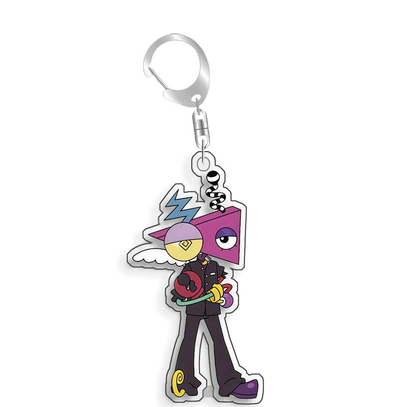 For The Amazing Digital Circus Pomni Zooble Gangle Kinger Ragatha Acrylic Selfmade Cute Cartoon Anime Keychain Pendant Toy Gift