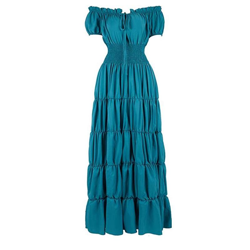 Medieval Renaissance Ladies' Long Costume Dress for Halloween Role Play