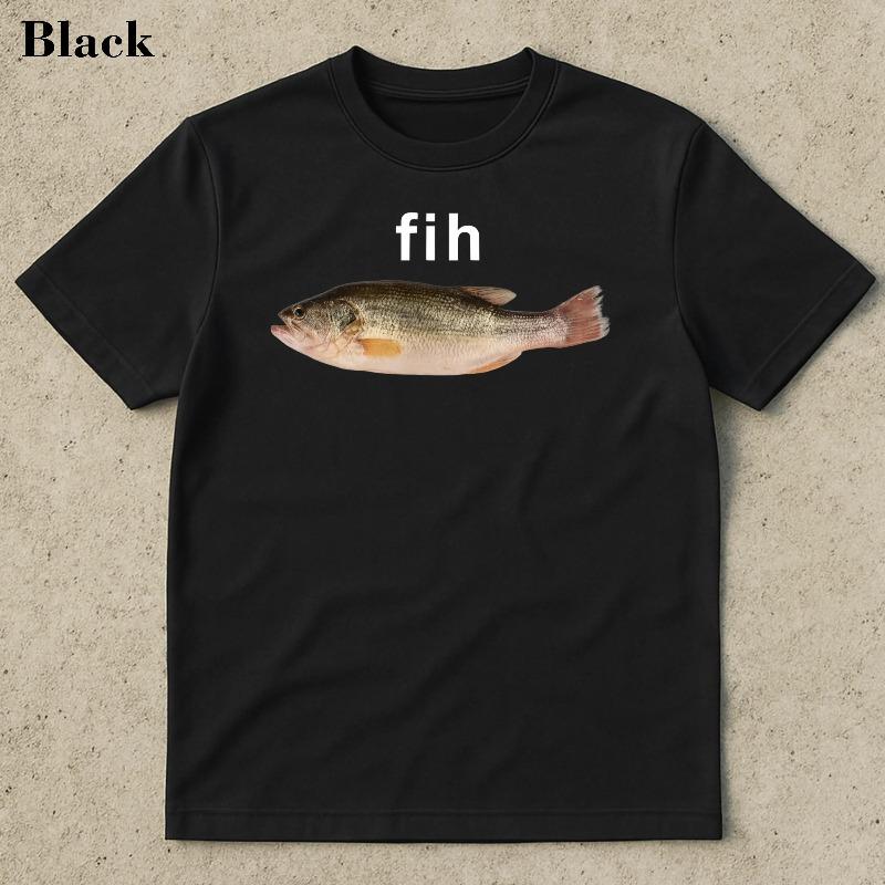 Fih Fish Meme Shirt Stupid Meme Shirt Funny Meme Shirt Brain Rot Shirt Inappropriate Funny Gag Gift Gen Z Meme Tees S