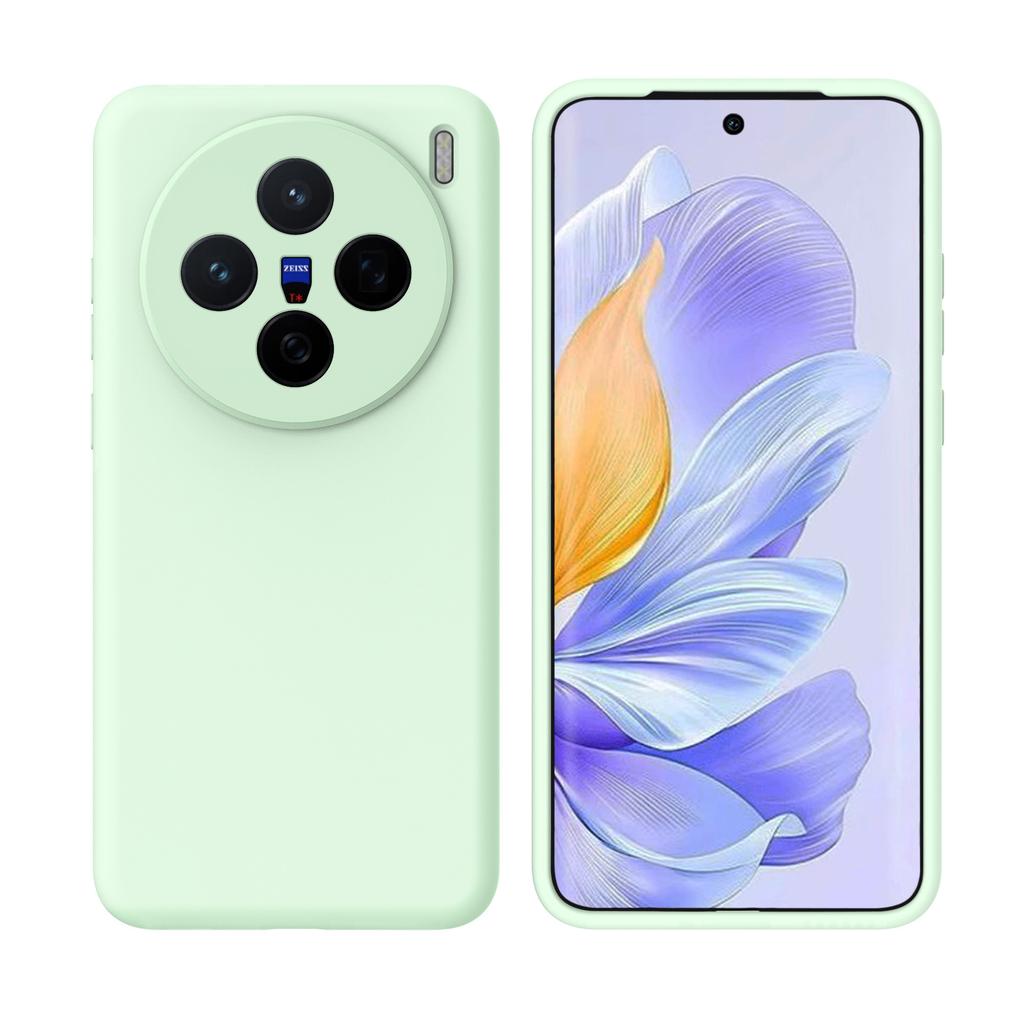 Applicable To Vivox111pro Mobile Phone Case, Liquid Silicone Simple Solid Color X111 Lens All-inclusive Anti-drop Protective Case