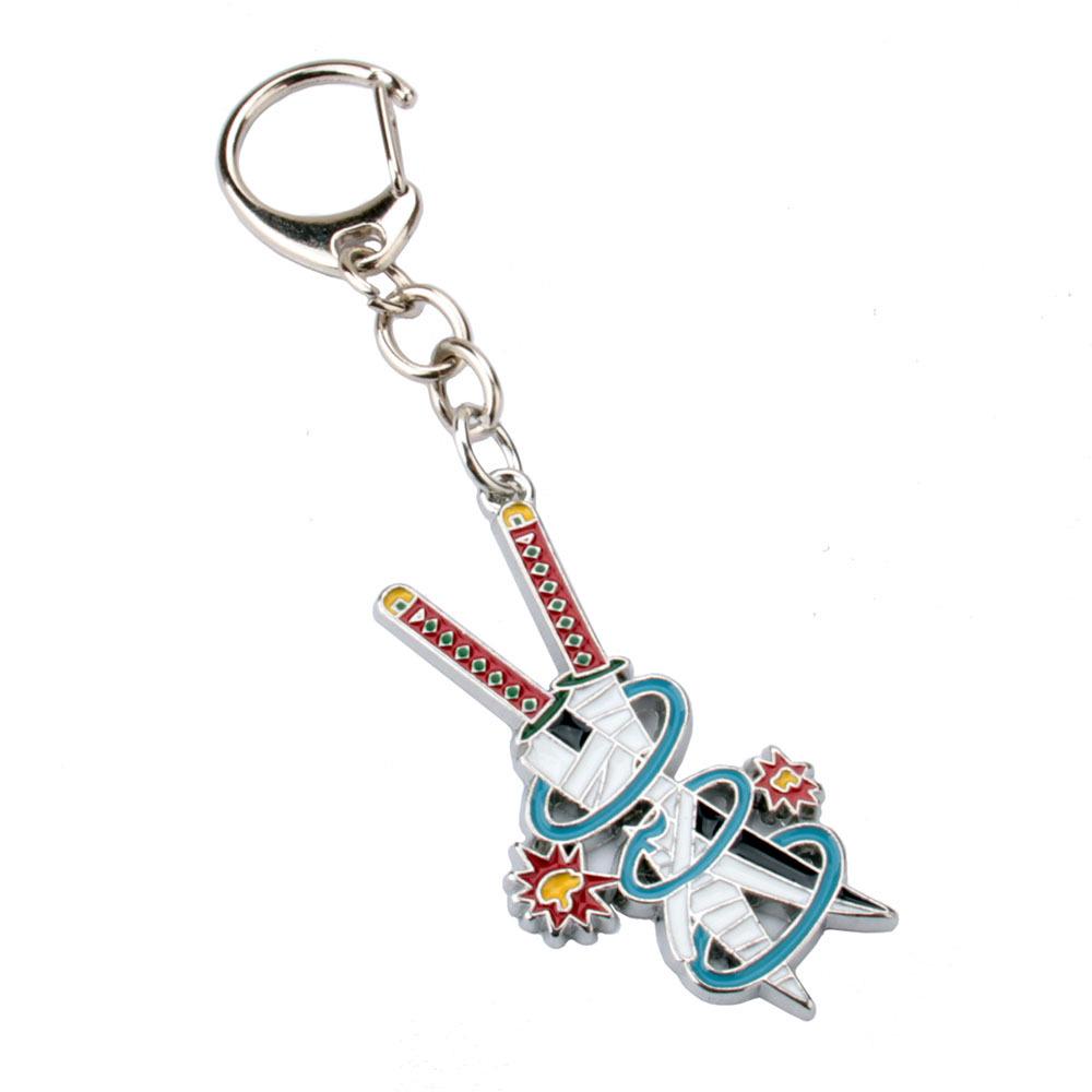 Demon Slayer Tanjiro & Shinobu Nyckelring Hänge – 9 Pelare Svärd Tillbehör