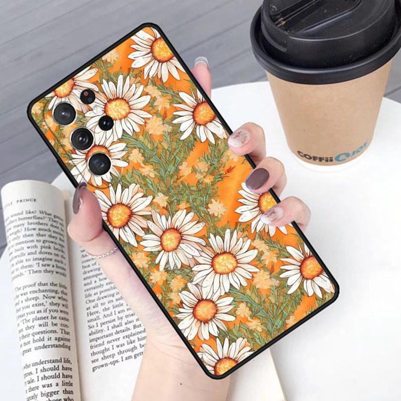 Watercolor flower phone case Cover For Samsung Galaxy S24 S25 Ultra S21 S22 Ultra S10E Note 10 Plus Note 20 FE S23