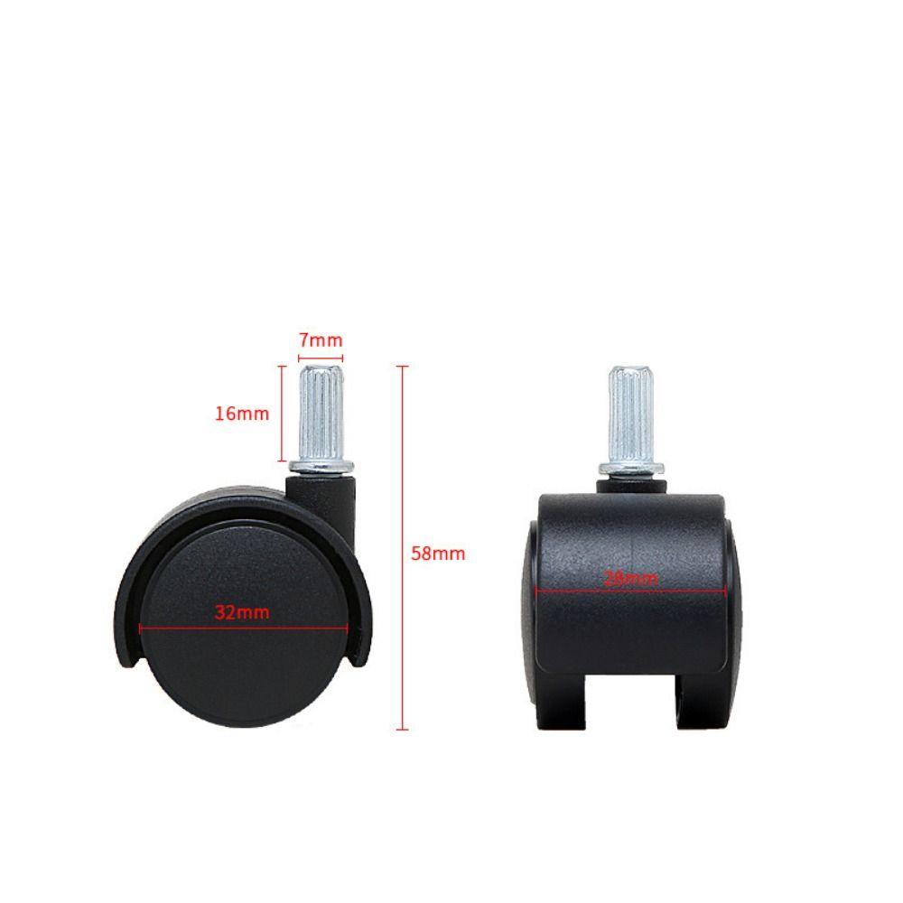 Replacement Wheel Furniture Universal Wheels with Brakes Office Chair Caster Tool Chair Roller