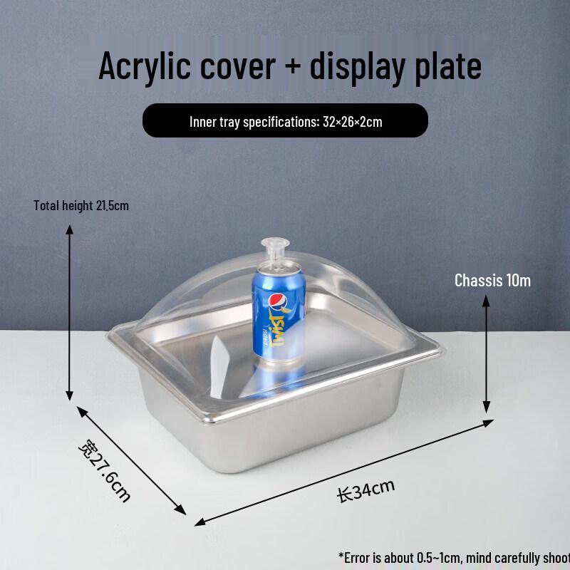 

Stainless Steel Multi-Compartment Food Storage Container with Lid