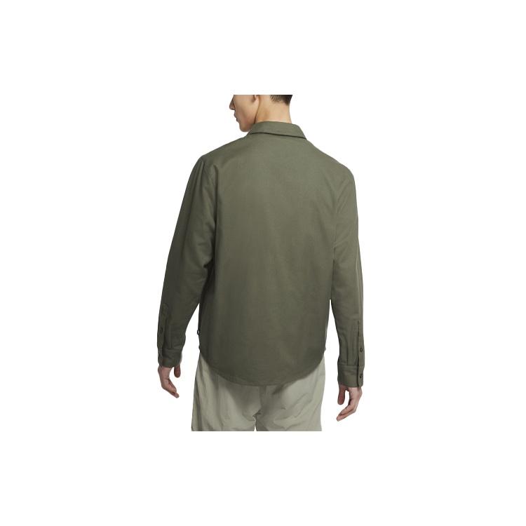 Nike Shirts Men's Army Green Lapel Moderate Other CV4450-325