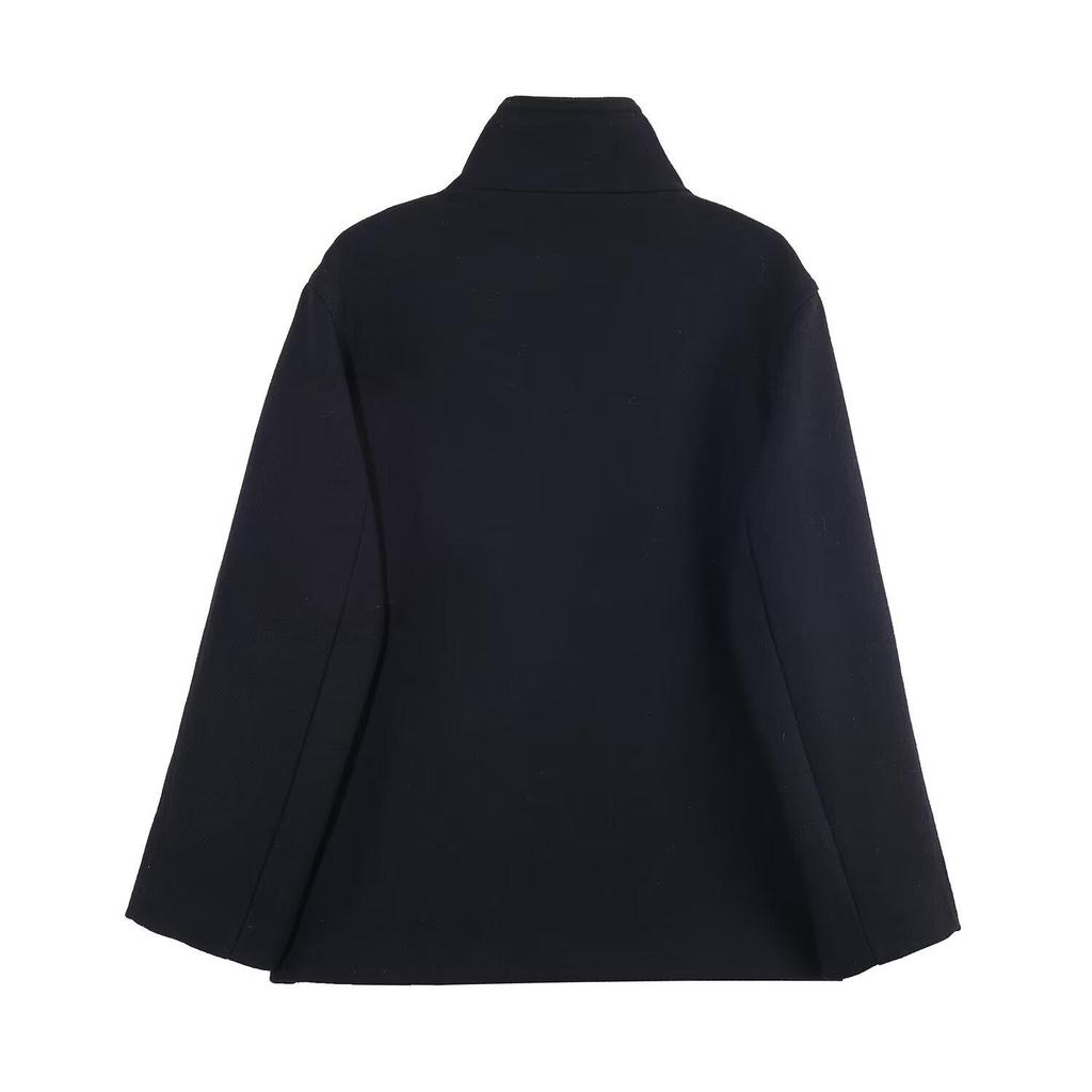 2026 Stylish European & American Wool High-Collar Short Coat