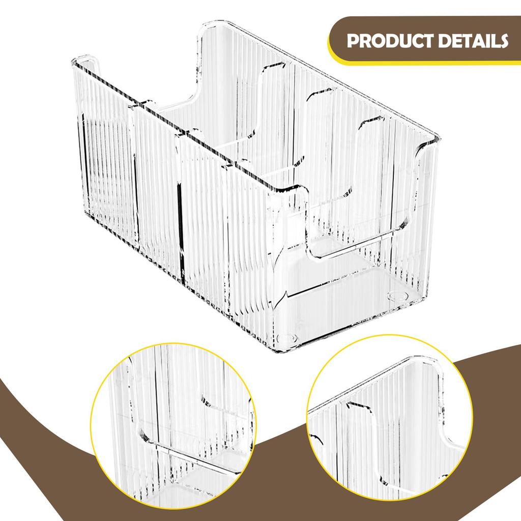Belt Organizer Box Display Case Elegant Portable Multi Compartments Belts Holder for Hotel Shopping Mall Farmhouse Store Home