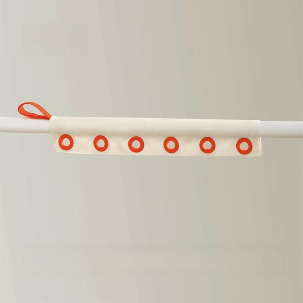 Removable Windproof Hanger 6 Holes 6 Clips Travel Clothes Drying Rack Space-Saving Portable Fabric Clothing Clip Multi-scene Use