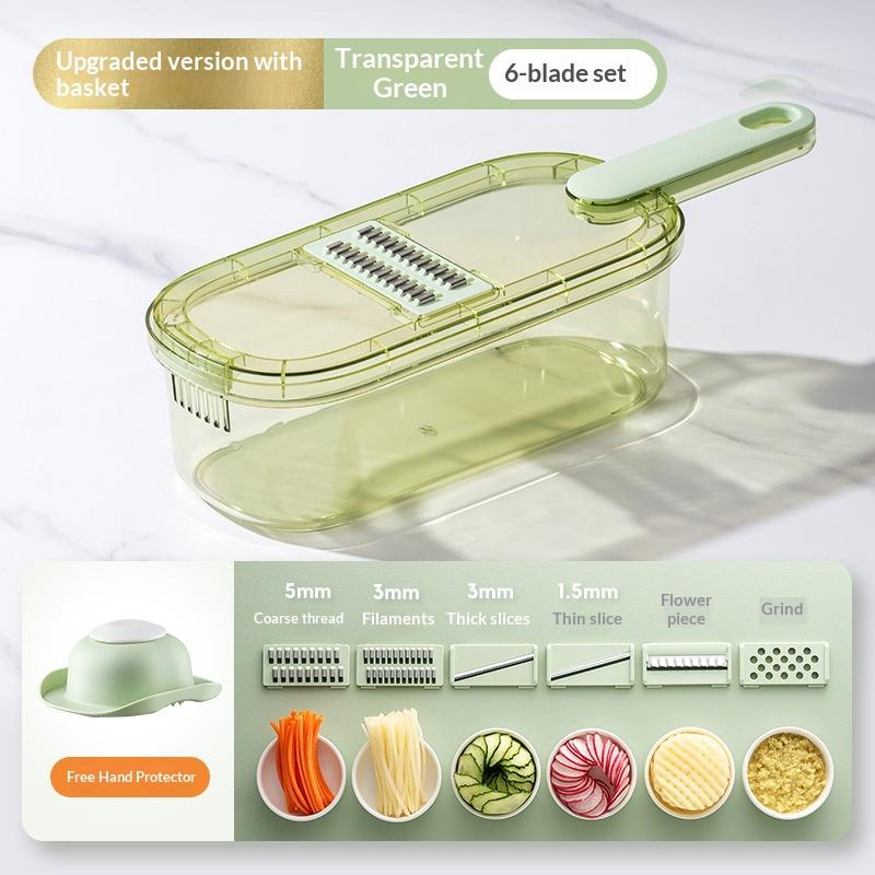 Vegetable Cutter Multi-function Chopper Slicing Shredding Dicing Fast Chopper Set for Potato Carrot Cucumber Home Kitchen