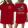 Women Casual Crew Neck Short Sleeve T Shirt 250th Anniversary Graphic Print Loose Fit Lightweight Top
