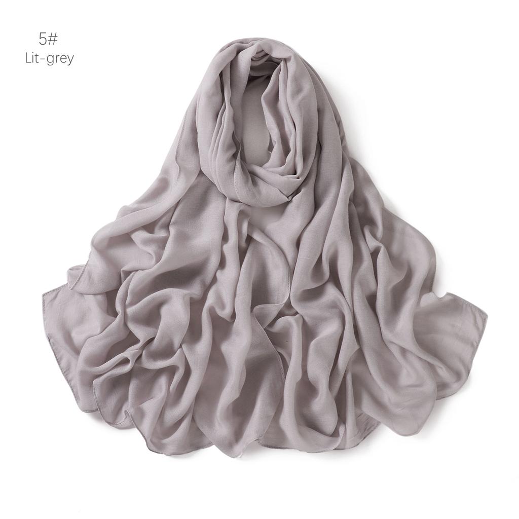 High Quality Single Stich Modal Cotton Hijabs Thin Breathable Soft Headscarf Long Shawls for Muslim Women New Headwraps