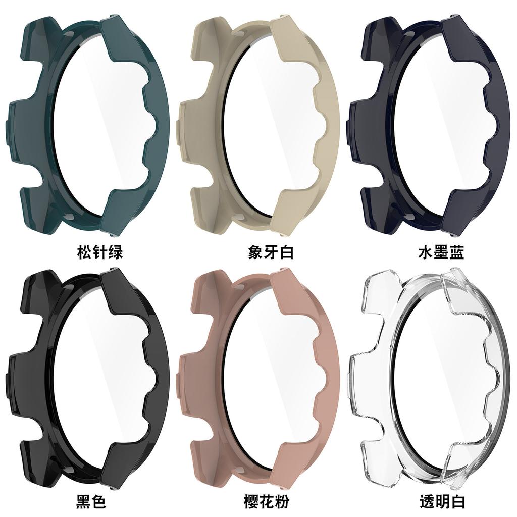 Funda de PC+Vidrio Templado Para Garmin Forerunner 165 165Music Protector de Pantalla de Alta Definición Para Forerunner165 Funda para reloj Music
