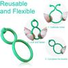 50/100Pcs 8-character Buckle Plastic Buckle Rattan Clamp Ring Plant Binding Buckle Plant Climbing Wall Clip Vine Support