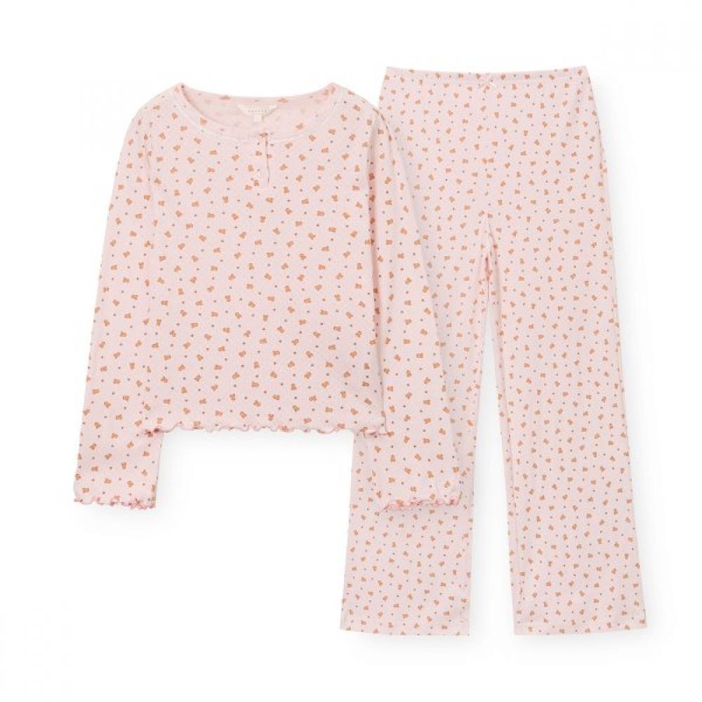 Orcite Women S Long Sleeve Pajama Set H008 Berry Bear M