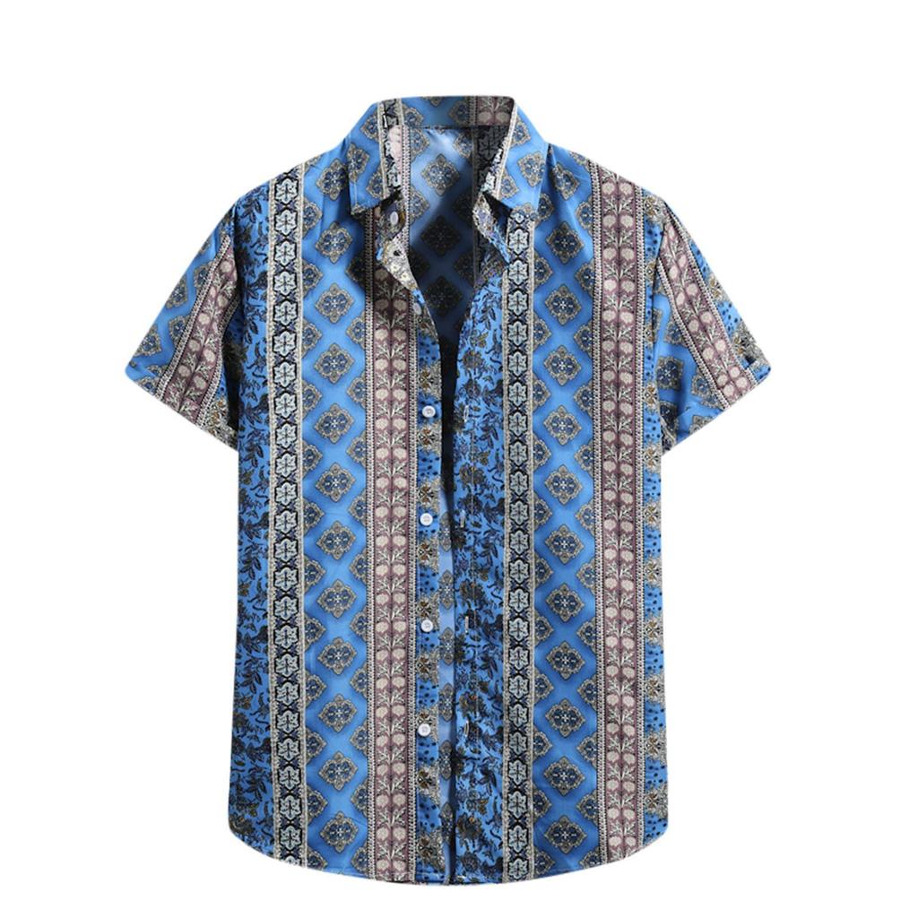 Hawaiian Men'S Short-Sleeved Beach Shirt 3D Printed Short-Sleeved Casual Shirt