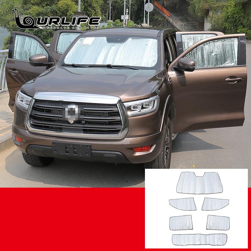 Sluneční clony do auta Závěs na ochranu proti UV záření Fólie sluneční clony do auta Kryt předního skla pro Velkou zeď GWM Poer Cannon