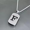Hip Hop Stainless Steel Men Women Pendant Necklace Hollow 26 Letter Without Plating Design  Style  Chain for Daily Wear and Gift