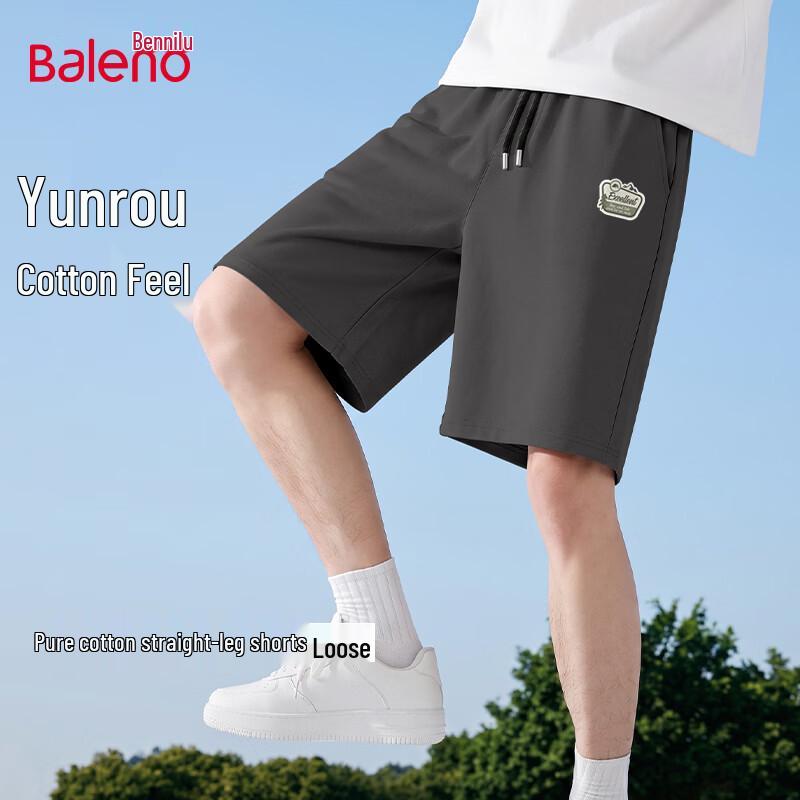 Baleno Men s Letter Print Cotton Casual Shorts 4XL