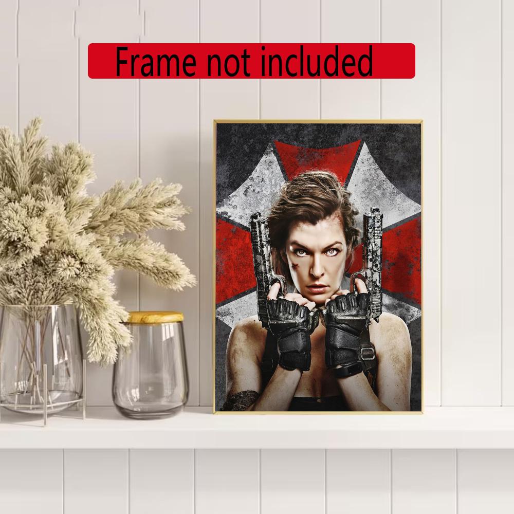 Resident Evil Alice 5D Round Diamond Painting Kit Diamond Embroidery Painting Rhinestones Mosaic Frameless Handwork Decoration Arts