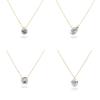 Collana con Ciondolo Geometrico in Zircone per Donna con Placcatura in Oro 18k e Catena Regolabile