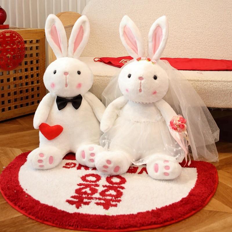 Couple Wedding Rabbit Plush Toy Stuffed Animal Doll Home Decoration Kids Gift