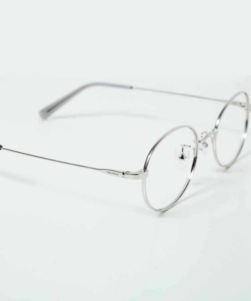 Timideupeulikeu Puni Silver Titanium Glasses