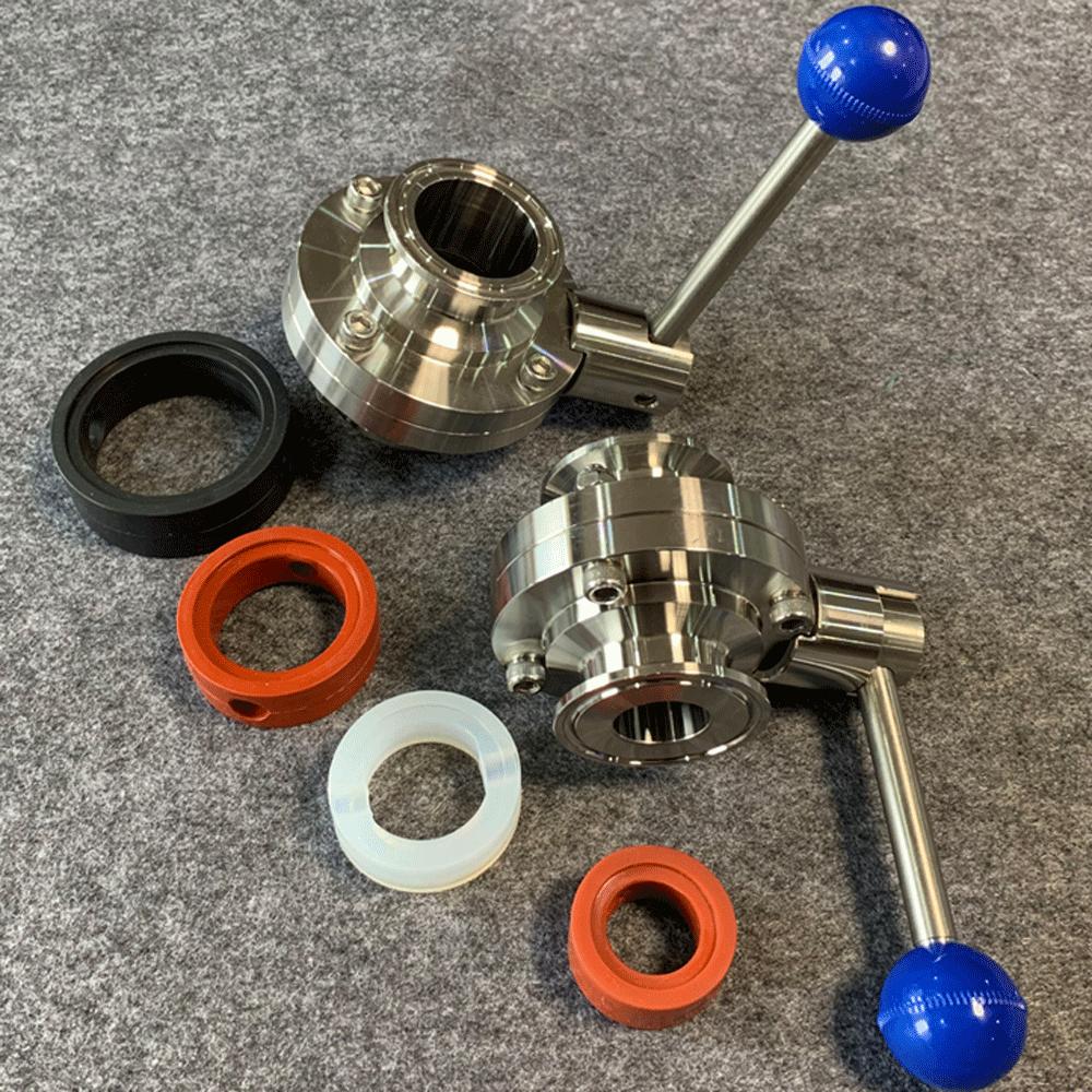 38 51 63 76 102mm EPDM VMQ Santiary Seal Gasket Replacement For 1.5" 2" 2.5" 3" 4" Tri Clamp Butterfly Valve Homebrew